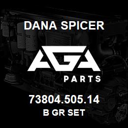 73804.505.14 Dana B GR SET | AGA Parts