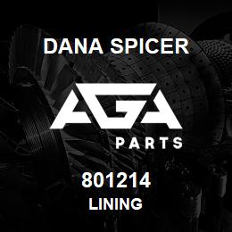 801214 Dana LINING | AGA Parts