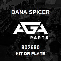 802680 Dana KIT-DR PLATE | AGA Parts
