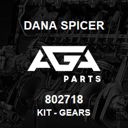 802718 Dana KIT - GEARS | AGA Parts