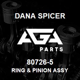80726-5 Dana RING & PINION ASSY | AGA Parts