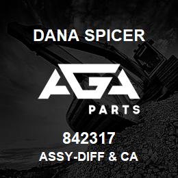 842317 Dana ASSY-DIFF & CA | AGA Parts