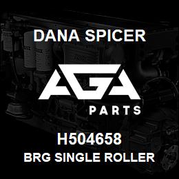 H504658 Dana BRG SINGLE ROLLER | AGA Parts