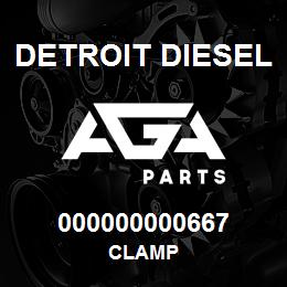 000000000667 Detroit Diesel Clamp | AGA Parts