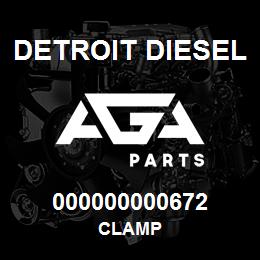 000000000672 Detroit Diesel Clamp | AGA Parts