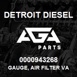 0000943268 Detroit Diesel Gauge, Air Filter Vacuum | AGA Parts
