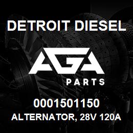 0001501150 Detroit Diesel Alternator, 28V 120Amp* | AGA Parts
