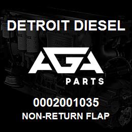 0002001035 Detroit Diesel NON-RETURN FLAP | AGA Parts