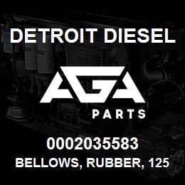 0002035583 Detroit Diesel Bellows, Rubber, 125 DN 210 Bolt | AGA Parts