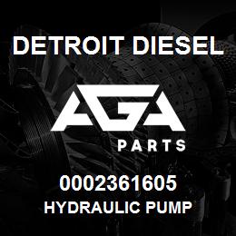 0002361605 Detroit Diesel Hydraulic Pump | AGA Parts