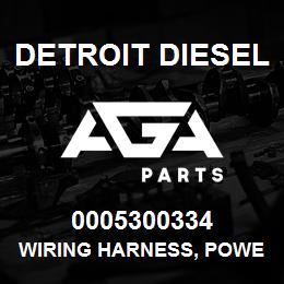 0005300334 Detroit Diesel Wiring Harness, Power Interface | AGA Parts