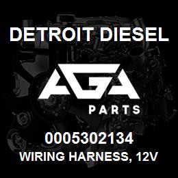 0005302134 Detroit Diesel Wiring Harness, 12V Power Interface | AGA Parts
