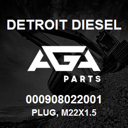 000908022001 Detroit Diesel Plug, M22x1.5 | AGA Parts