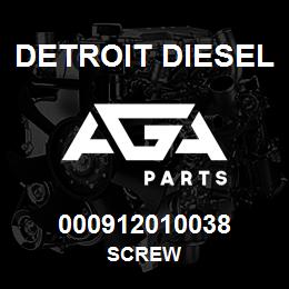 000912010038 Detroit Diesel Screw | AGA Parts