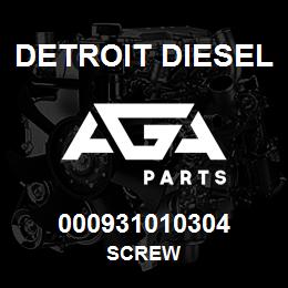 000931010304 Detroit Diesel Screw | AGA Parts