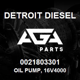 0021803301 Detroit Diesel Oil Pump, 16V4000 | AGA Parts