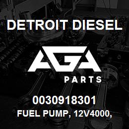 0030918301 Detroit Diesel Fuel Pump, 12V4000, Low Pressure MDEC* | AGA Parts