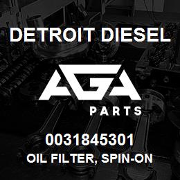 0031845301 Detroit Diesel Oil Filter, Spin-On | AGA Parts