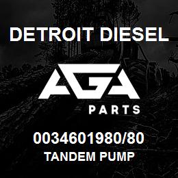0034601980/80 Detroit Diesel Tandem Pump | AGA Parts
