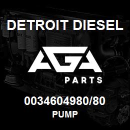 0034604980/80 Detroit Diesel Pump | AGA Parts