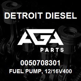 0050708301 Detroit Diesel Fuel Pump, 12/16V4000, High Pressure* | AGA Parts