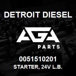 0051510201 Detroit Diesel Starter, 24V L.B. | AGA Parts
