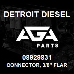 08929831 Detroit Diesel Connector, 3/8" Flared Tube, 3/8" NPTF | AGA Parts