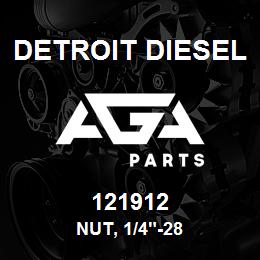 121912 Detroit Diesel Nut, 1/4"-28 | AGA Parts