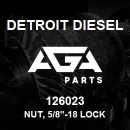 126023 Detroit Diesel Nut, 5/8"-18 Lock | AGA Parts