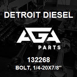 132268 Detroit Diesel Bolt, 1/4-20x7/8" | AGA Parts
