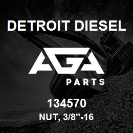 134570 Detroit Diesel Nut, 3/8"-16 | AGA Parts