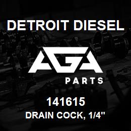 141615 Detroit Diesel Drain Cock, 1/4" | AGA Parts