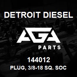 144012 Detroit Diesel Plug, 3/8-18 Sq. Socket Head | AGA Parts