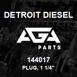 144017 Detroit Diesel Plug, 1 1/4" | AGA Parts