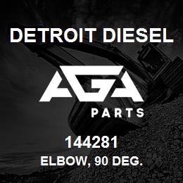 144281 Detroit Diesel Elbow, 90 Deg. | AGA Parts