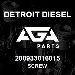 200933016015 Detroit Diesel SCREW | AGA Parts