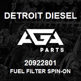 20922801 Detroit Diesel FUEL FILTER SPIN-ON | AGA Parts