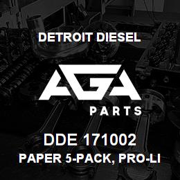 DDE 171002 Detroit Diesel PAPER 5-PACK, PRO-LINK PRINTER | AGA Parts