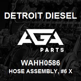 WAHH0586 Detroit Diesel Hose Assembly, #6 X 60.90, H&H Wrap | AGA Parts