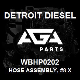WBHP0202 Detroit Diesel Hose Assembly, #8 X 23.2, H&P Wrap | AGA Parts