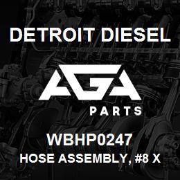 WBHP0247 Detroit Diesel Hose Assembly, #8 X 27.70, H&P Wrap | AGA Parts