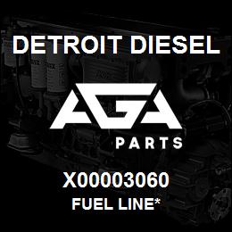 X00003060 Detroit Diesel Fuel Line* | AGA Parts