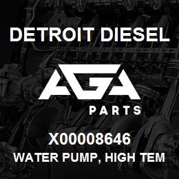 X00008646 Detroit Diesel Water Pump, High Temp | AGA Parts