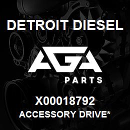 X00018792 Detroit Diesel Accessory Drive* | AGA Parts