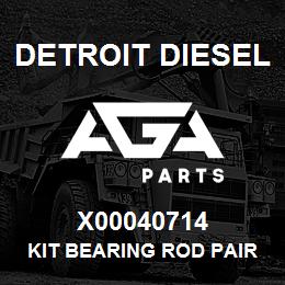 X00040714 Detroit Diesel KIT BEARING ROD PAIR/O - O/S40 | AGA Parts