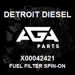 X00042421 Detroit Diesel FUEL FILTER SPIN-ON | AGA Parts