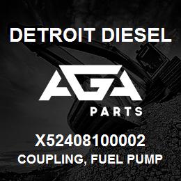 X52408100002 Detroit Diesel Coupling, Fuel Pump Drive | AGA Parts