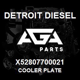 X52807700021 Detroit Diesel Cooler Plate | AGA Parts