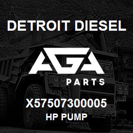 X57507300005 Detroit Diesel HP PUMP | AGA Parts