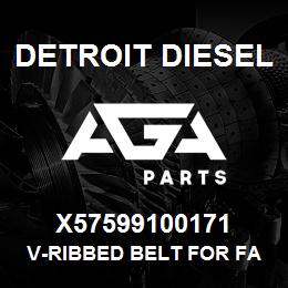 X57599100171 Detroit Diesel V-RIBBED BELT FOR FAN | AGA Parts